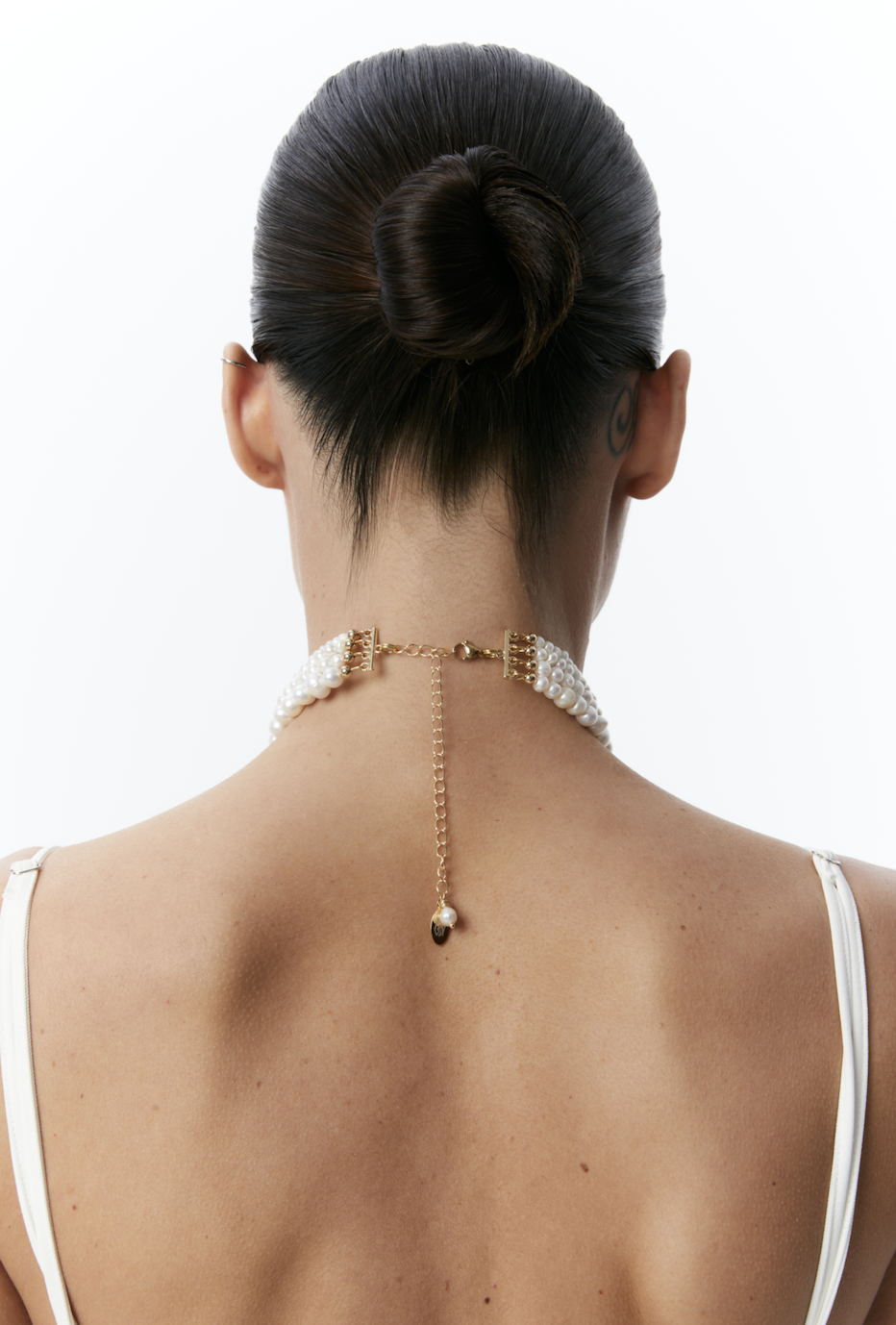 "PARIS" NATURAL PEARLS CHOKER WITH DROP PENDANT - фото 5