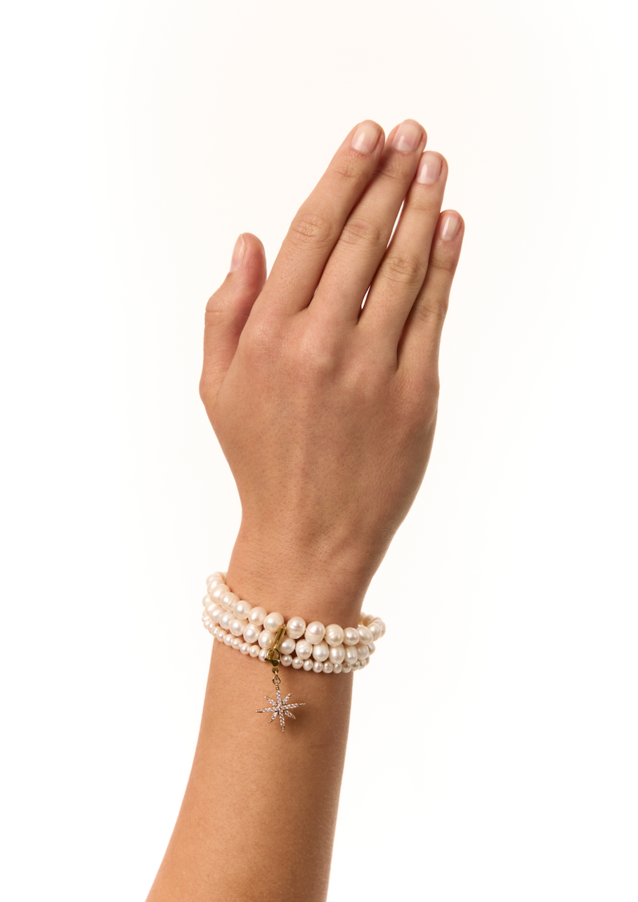 PEARLS BRACELET WITH "MORNING STAR" - фото 3