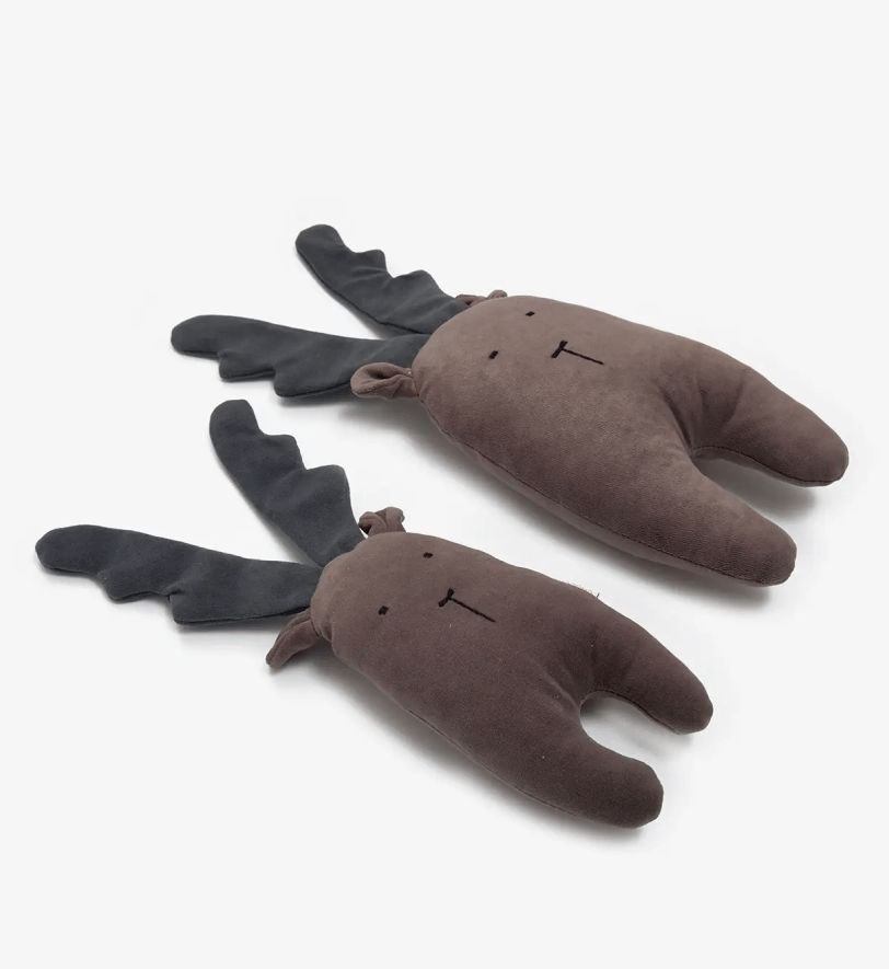 Іграшка CHOUCHOU м'яка для собак Лосенятко "Олаф" зі звуком шарудіння у вушках