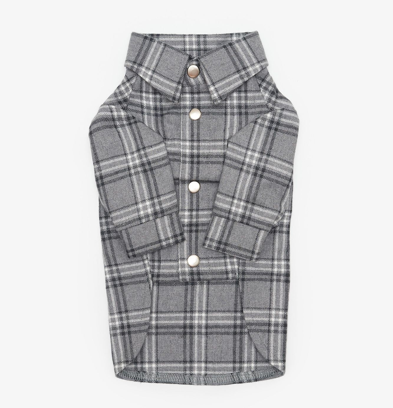CHOUCHOU checkered shirt for dogs beige