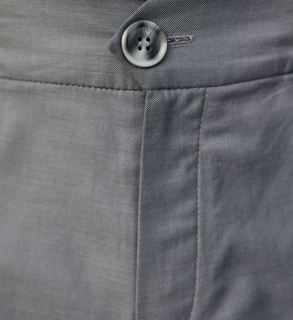 Штани the SUIT MAN літні, надлегкі, сірі з фіолетовим відтінком