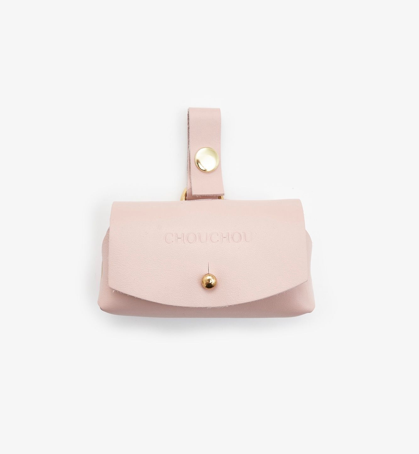 Leather dog dispenser bag "Classy" 