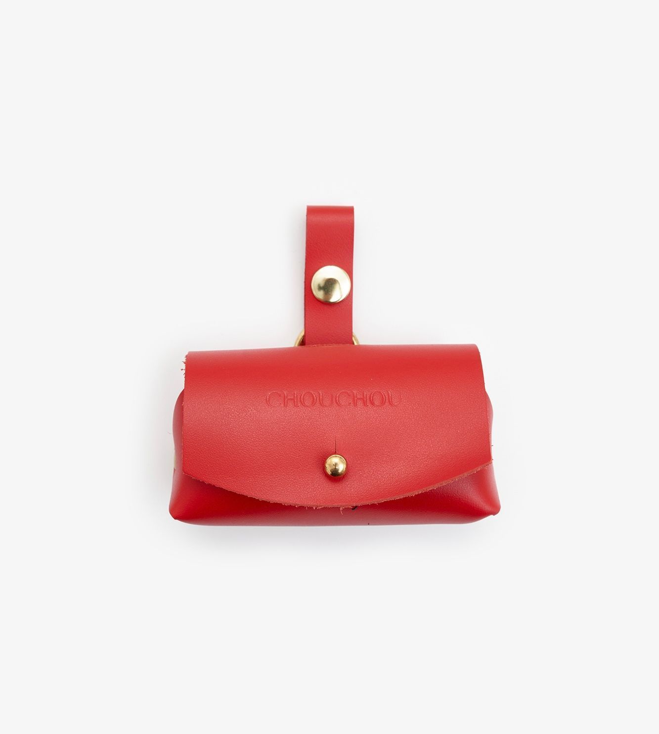 Leather dog dispenser bag "Classy" 