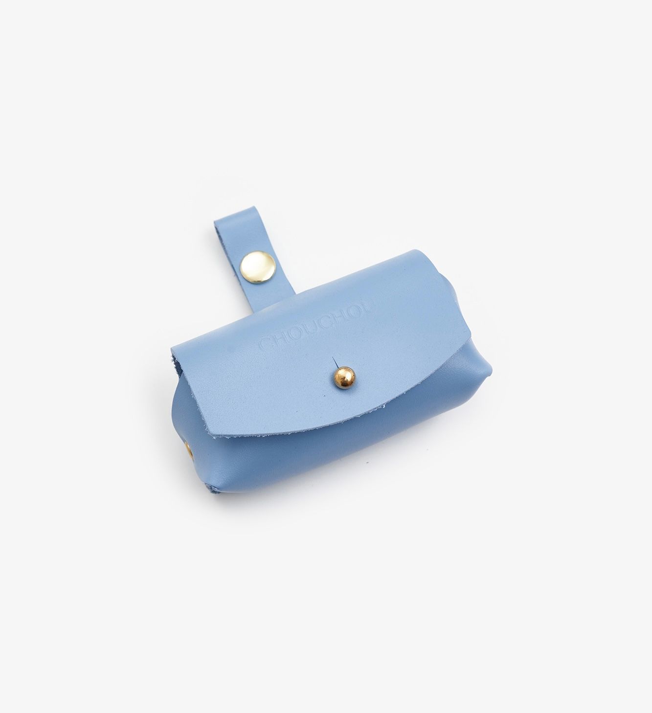 Leather dog dispenser bag "Classy" 