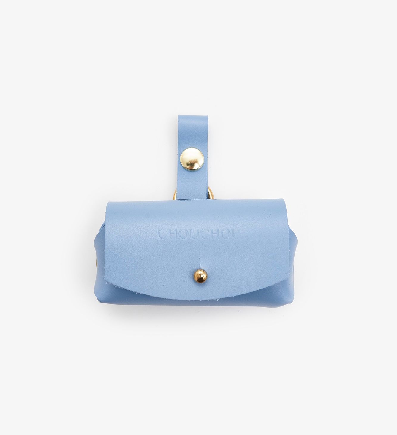 Leather dog dispenser bag "Classy" 
