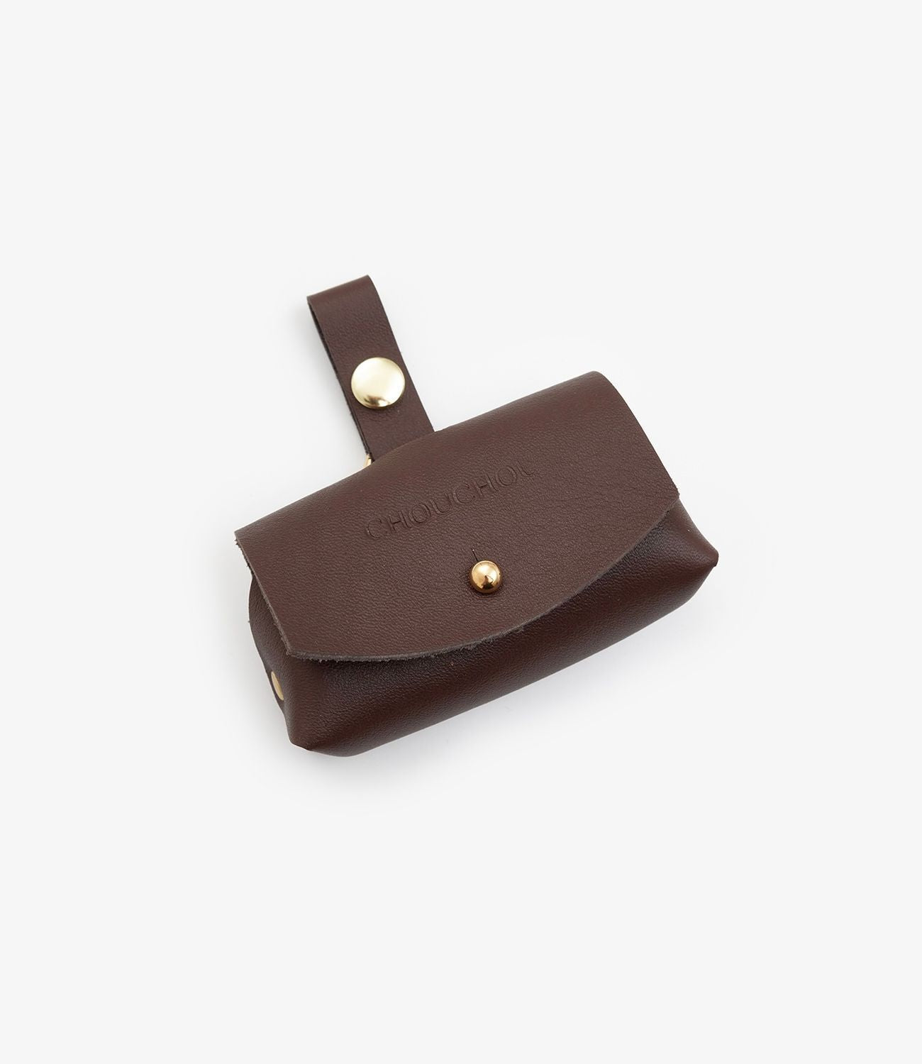 Leather dog dispenser bag "Classy" 