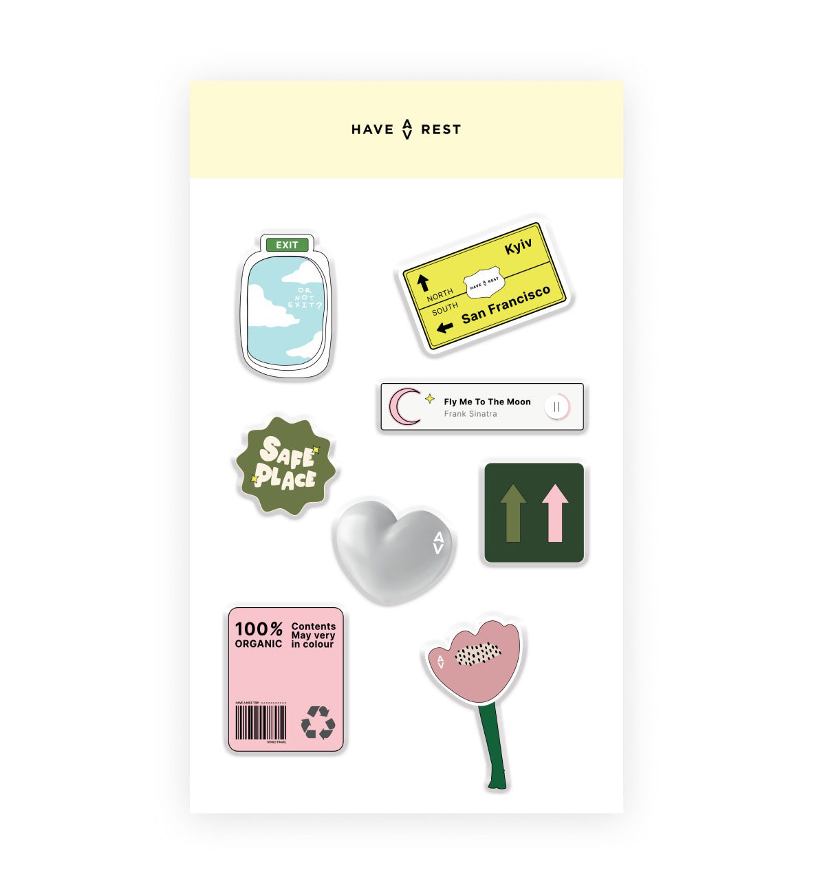 TRAVEL TAGS sticker pack