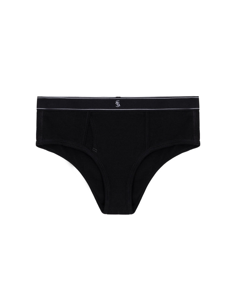 ULTIMATE RIBBED BRIEFS BLACK