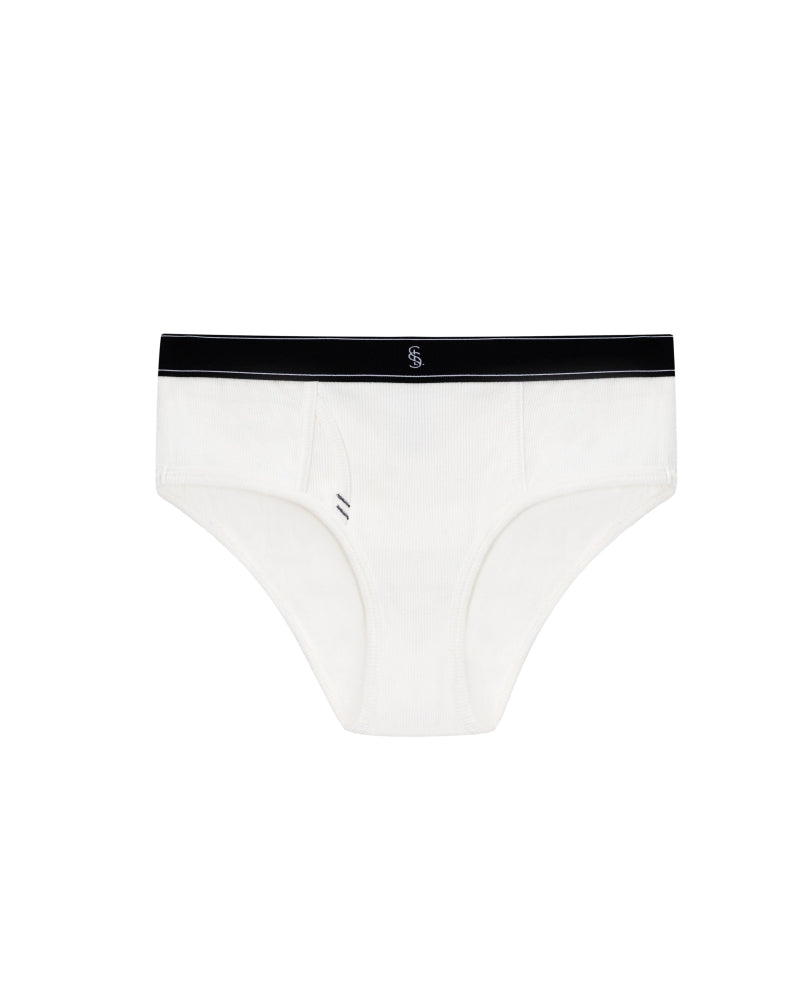 ULTIMATE RIBBED BRIEFS WHITE