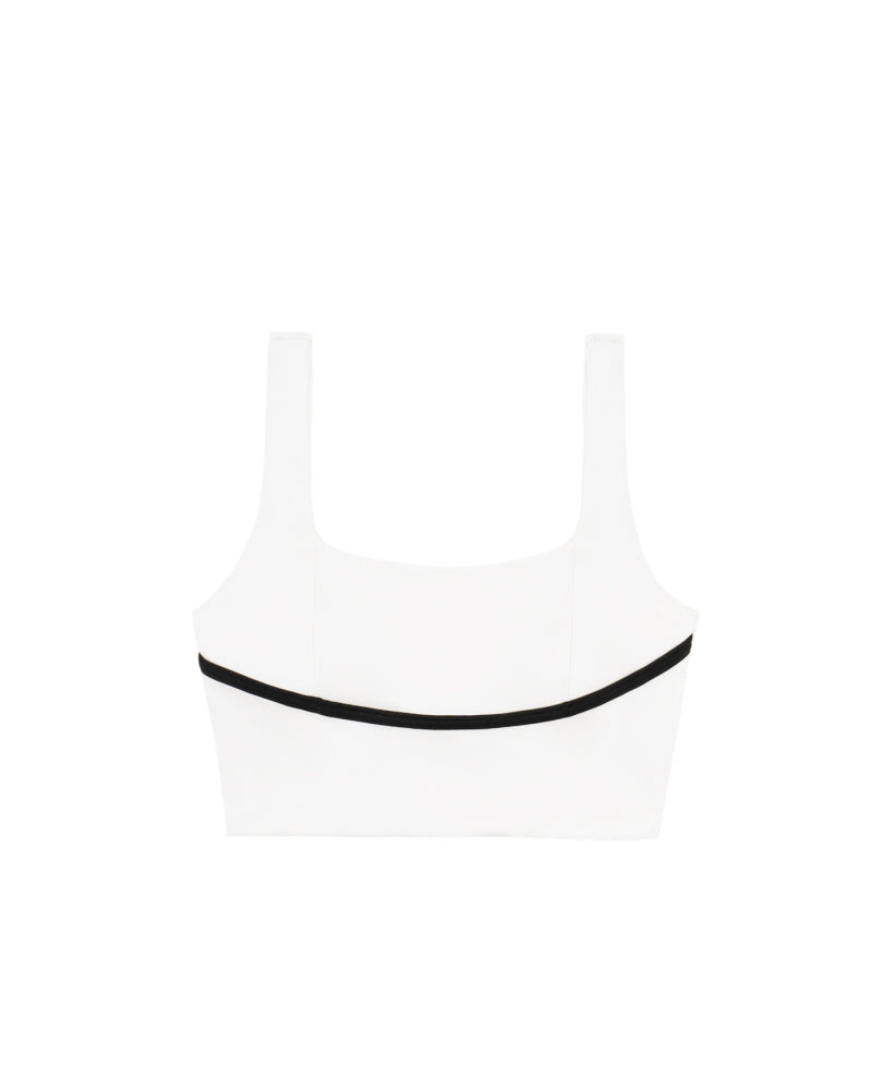 Ultimate Square Neck Bra - White