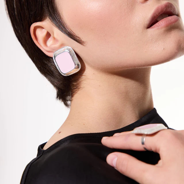 Pink earrings