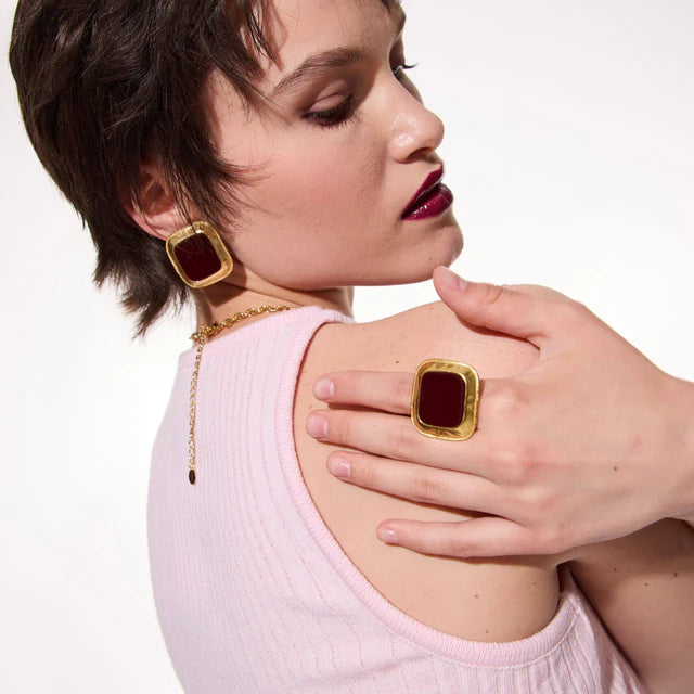 Ring burgundy