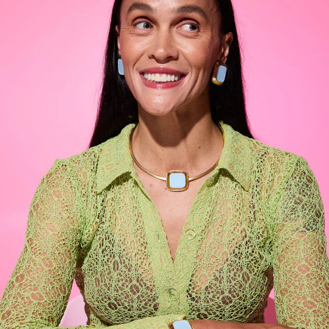 Blue earrings