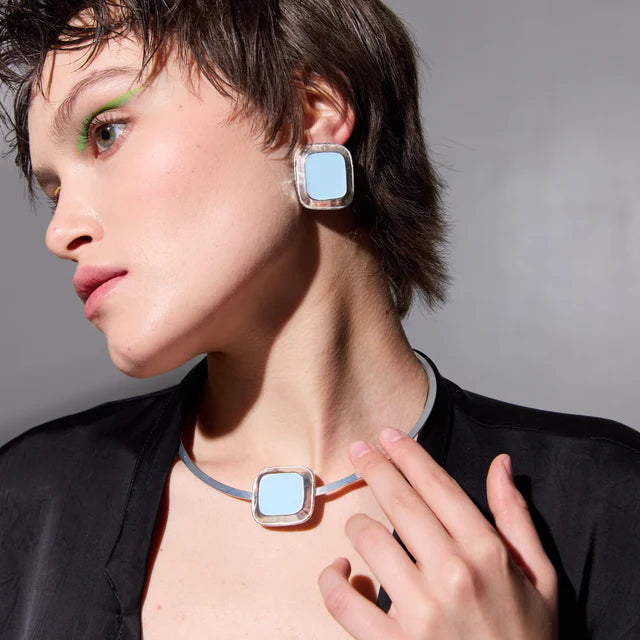 Blue earrings