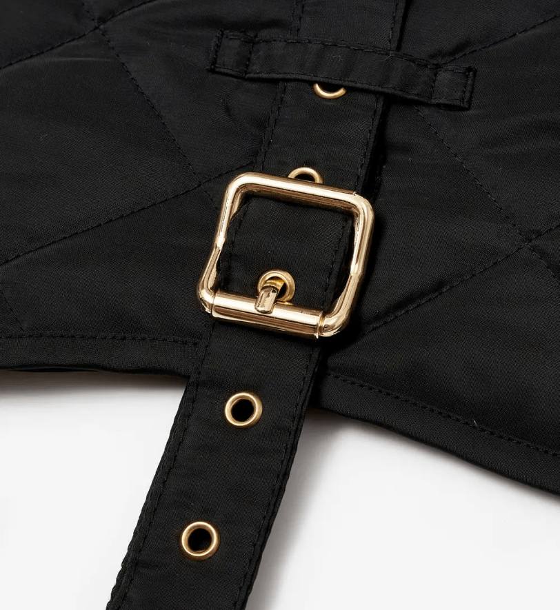 Попона CHOUCHOU водонепроникна стегана для собак чорна