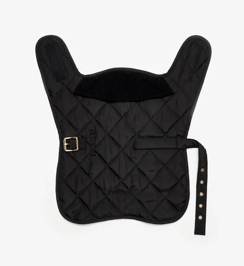 Попона CHOUCHOU водонепроникна стегана для собак чорна