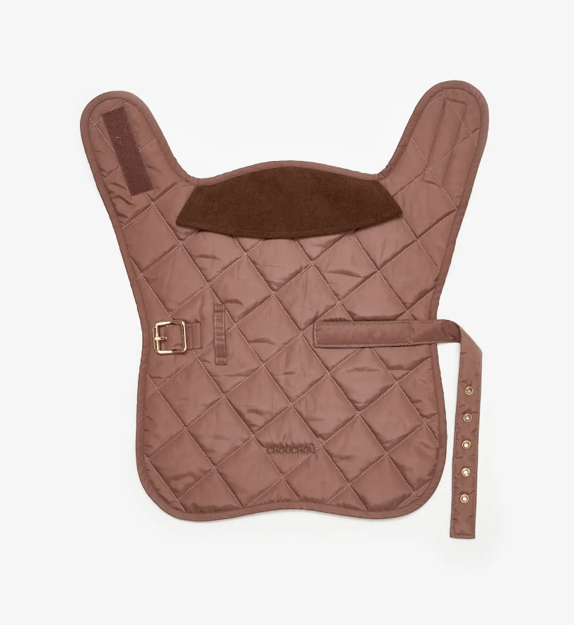 Попона CHOUCHOU водонепроникна стегана для собак коричнева