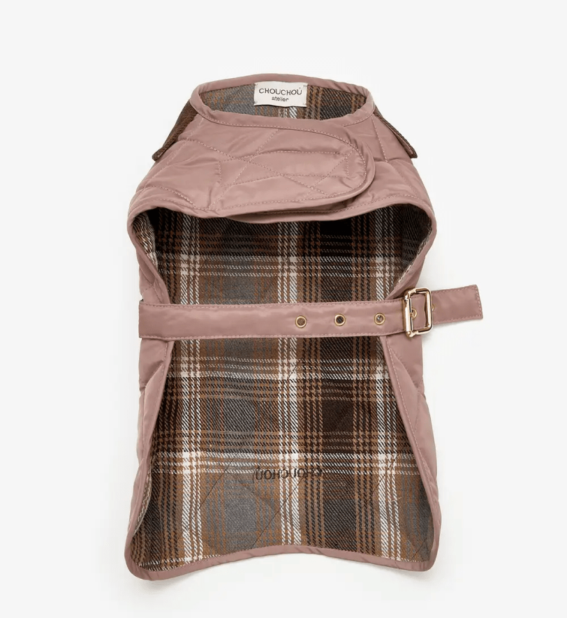 Попона CHOUCHOU водонепроникна стегана для собак какао