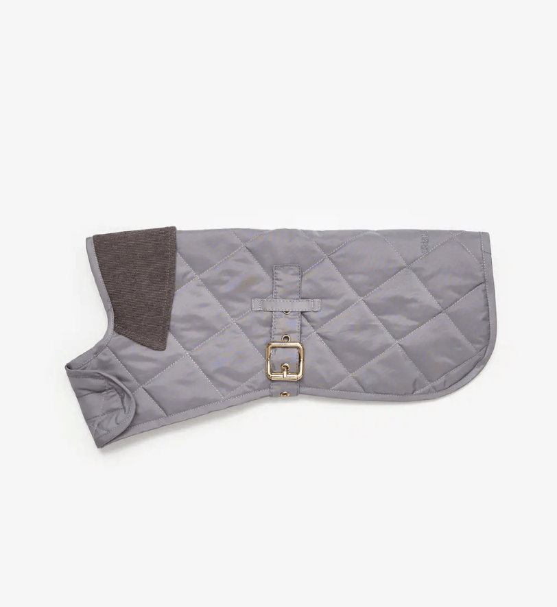 Попона CHOUCHOU водонепроникна стегана для собак сіро-блакитна