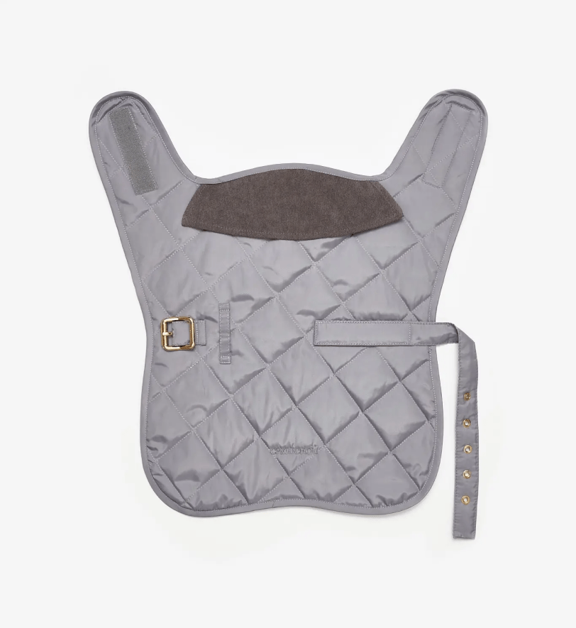 Попона CHOUCHOU водонепроникна стегана для собак сіро-блакитна