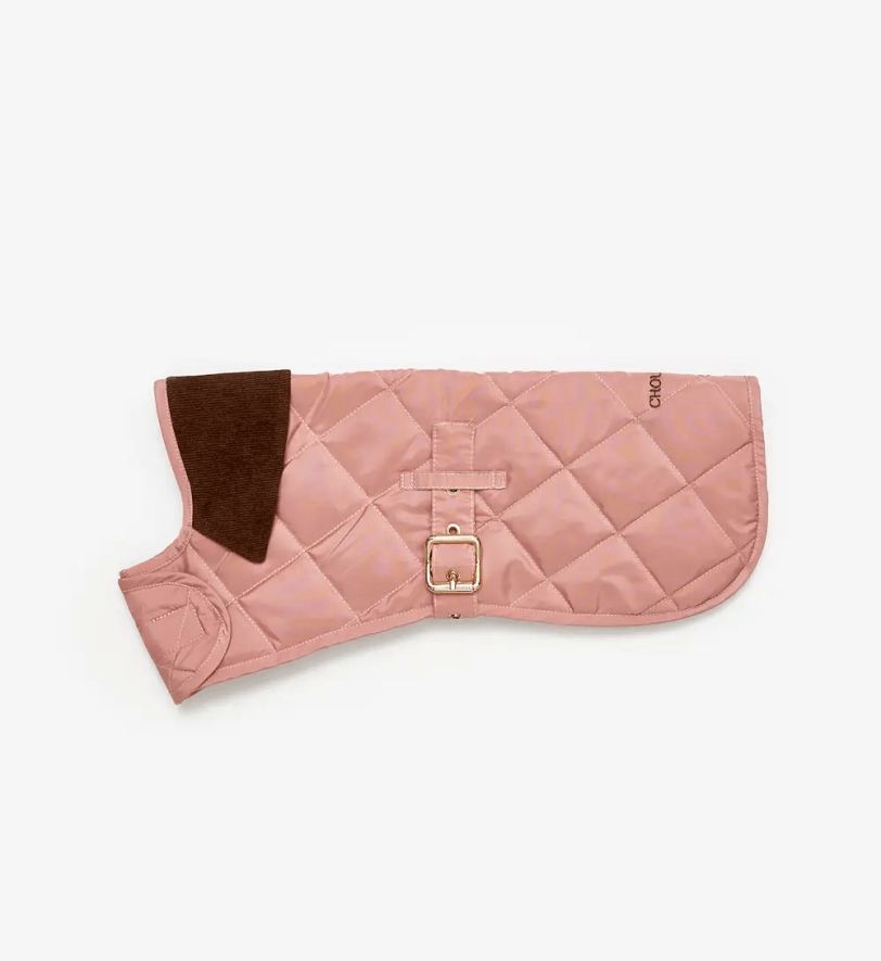 Попона CHOUCHOU водонепроникна стегана для собак рожева