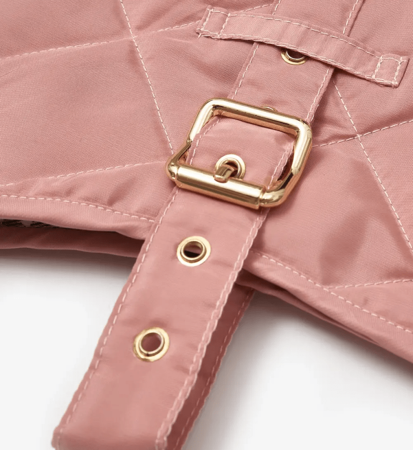 Попона CHOUCHOU водонепроникна стегана для собак рожева