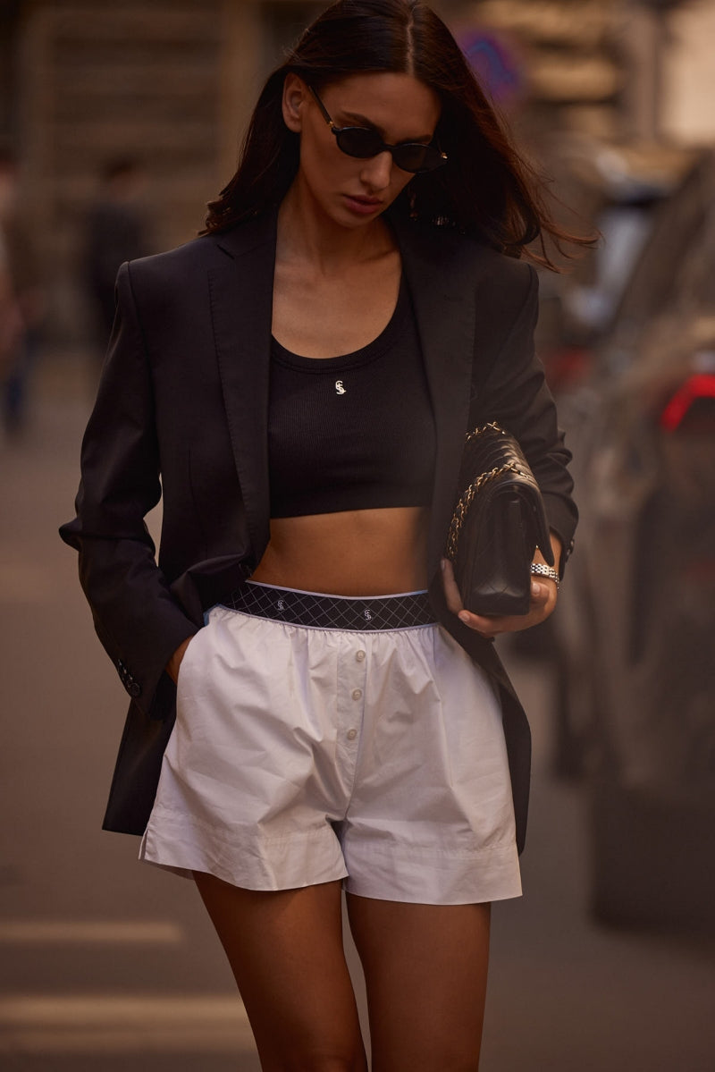 LOGO COTTON SHORTS