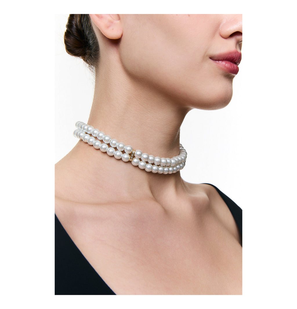 "2 ROWS" CERAMIC BEADS CHOKER - фото 10