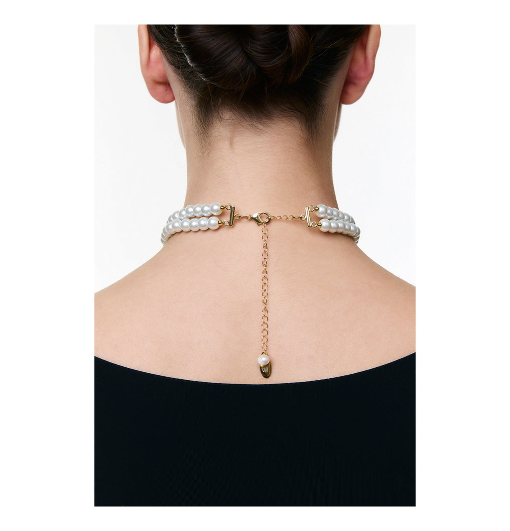 "2 ROWS" CERAMIC BEADS CHOKER - фото 9