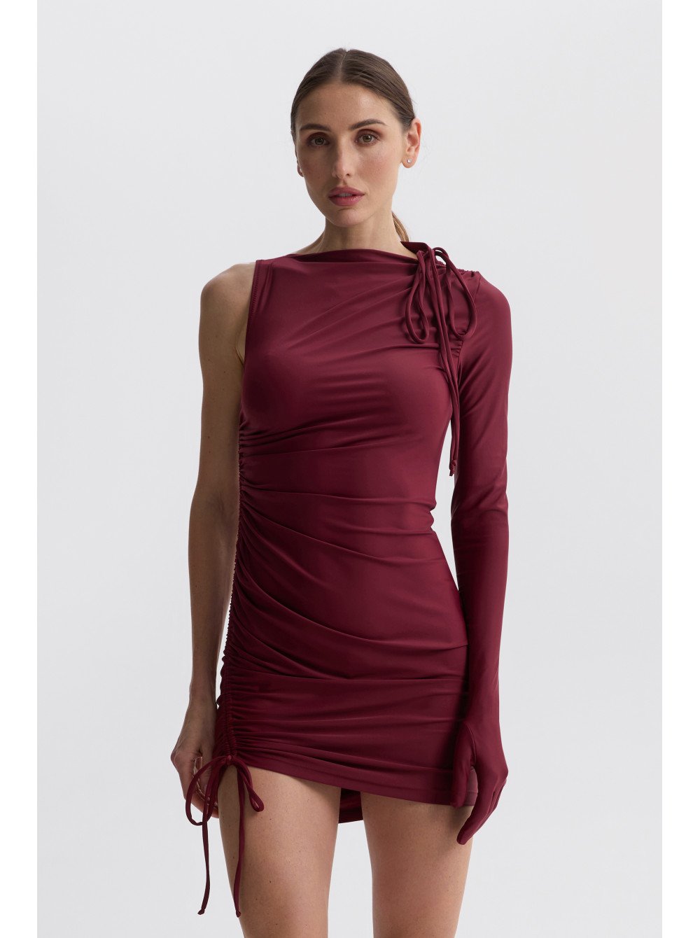 LA MARE brown bodysuit with zipper