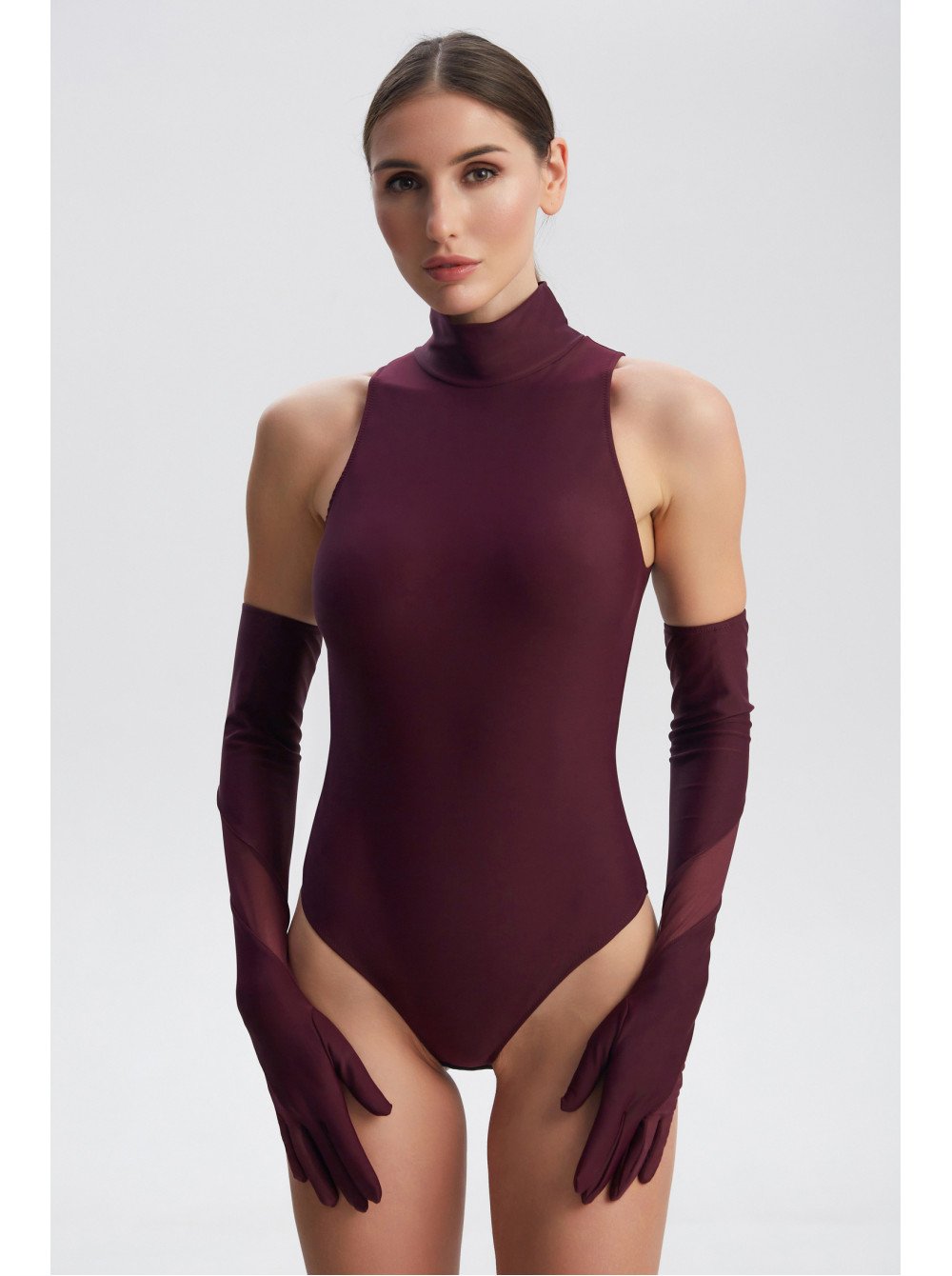 LA MARE bodysuit burgundy Camila